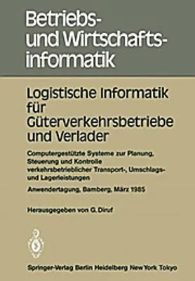 Zdjęcie produktu dla Logistische Informatik für Güterverkehrsbetriebe und Verlader