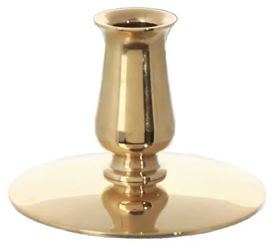 Productafbeelding van Messing Gouden Kaarsenhouder voor Dunne Kaarsen Ø0,9 cm