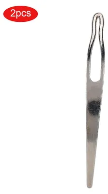 Obrázek produktu pro 2 kusy dredy prodloužení vlasů háčkovací jehlice nástroje pro paruku dredy pletení stříbrné