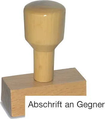 Produktbild von Vorgangsstempel - Abschrift an Gegner