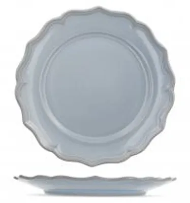Immagine prodotto di H&H Set 6 Piatti Piani Sinfonia In Stoneware Azzurro Cm 27