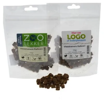 Productafbeelding van Zoolekker Vleestrainers kalkoen | trainingssnack hond | 100 g