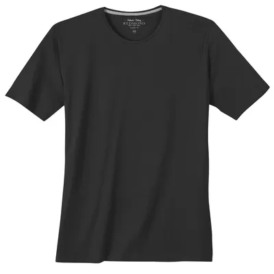 Produktbild von Redmond Basic T-Shirt schwarz große Größen Rundhals