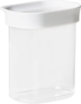Produktbild von emsa Trockenvorratsdose OPTIMA rechteckig 0,38 Liter transparent/weiß