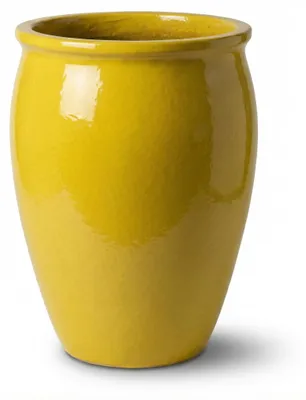 Zdjęcie produktu dla Doniczka ceramiczna Provencelia BACCHUS Żółty, Ø36 cm x H52 cm, mrozoodporna