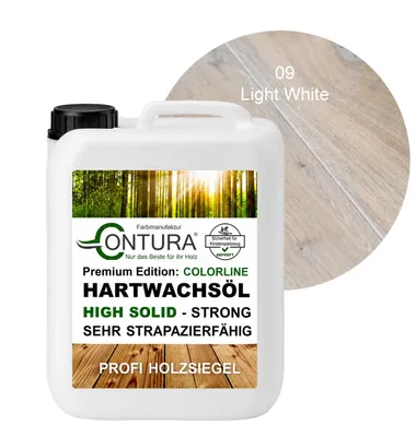 Produktbild von Contura 1 Liter FARBIGES Hartwachsöl Colorline Premium Hartwachs - 09 Light White