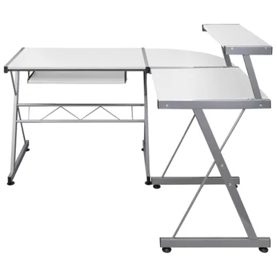 Immagine prodotto di Scrivania ad angolo Bianco 132x112x99 cm Materiale a base di legno
