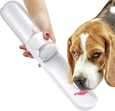 Produktbild von Wasserflasche für Hunde, Hundewasserflasche, Faltbar Tragbare Trinkflasche Haustier Auslaufsicher Katzen Hunde Flasche Hundetrinkflasche für Unterwegs