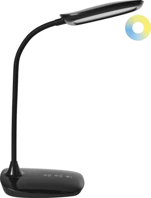 Produktbild von BELIANI LED-Schreibtischlampe Schwarz Dimmbar Verstellbarer Arm 3 Farbtemperaturmodi Modern Büro Homeoffice Schreibtischleuchte Arbeitsleuchte