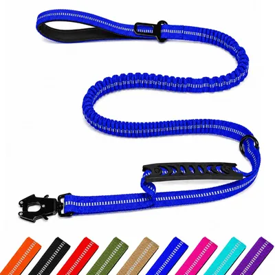 Produktbild von Hundeleine elastisch, 1,15 - 1,75 m, blau, für die Hundehaltung