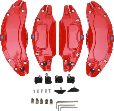 Obrázek produktu pro 4 ks 19in 20in Wheel Stroke Caliper Cover Aluminium Alloy Disc Brake Guard Replacement for Model Y.