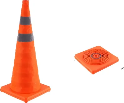 Zdjęcie produktu dla Elementy naprowadzające, składana konstrukcja, wysoka widoczność, 28 cali, 4 sztuki