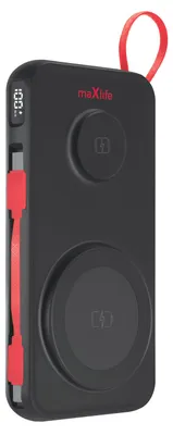 Immagine prodotto di Maxlife Powerbank wireless MXPB-08 10000 mAh, magnetico 3 in 1, nero