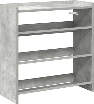 Obrázok produktu pre vidaXL Stojan na topánky betónový sivý 60x25x62 cm materiál na báze dreva