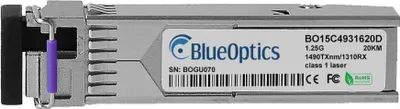 Zdjęcie produktu dla BlueOptics BO15C4931620DIN, Swiatłowód, 1250 Mbit/s, SFP, LC, BX-D, 20000 m
