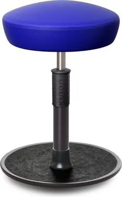 Produktbild von Sitz- Stehhocker Free Regular Hutsitz skai Kunstleder blau schwarz /schwarz.