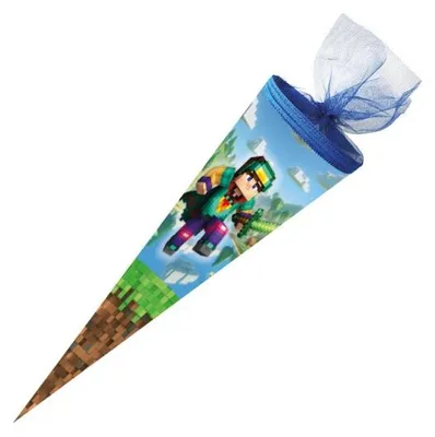 Produktbild von Nestler Schultüte Blockscape 50cm mit Tüllverschluss