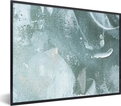 Produktbild von MuchoWow® Gerahmtes Poster Acrylfarbe - Abstrakt - Design 80x60 cm - Poster mit Schwarzem Bilderrahmen Wandposter Rahmen Foto Bilder - Schwarzem - Mit Gestell