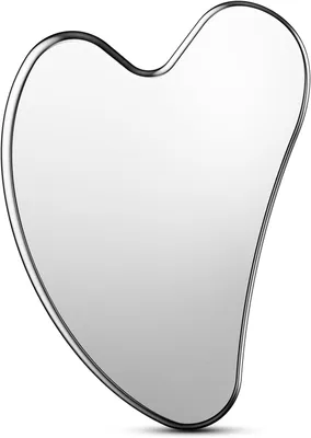 Produktbild von Gua Sha-Stein aus Edelstahl, geeignet zur Straffung der Kieferpartie und zur Reduzierung von Gesichtsödemen, sowie zur Gesichtsmassage zur Hautstraffung