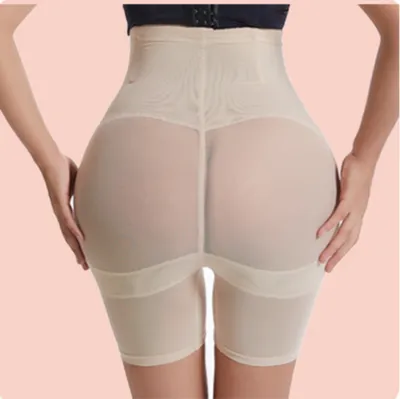 Produktbild von Bauchweg Unterhose Hohe Taille Shaping Unterwäsche Atmungsaktiv Hochelastisch Beige-L