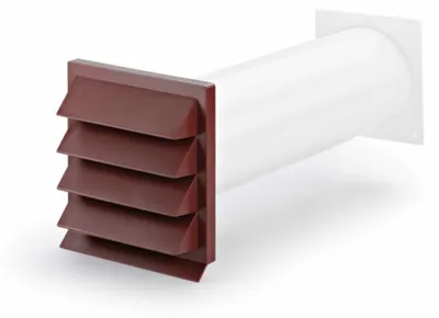 Produktbild von Naber K-Klima-R 125 125 Mauerkasten, ziegelrot - Lüftungstechnik