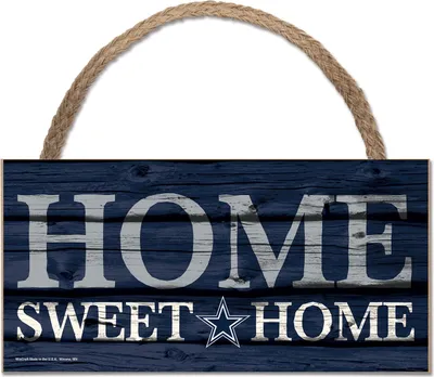 Produktbild von NFL Dallas Cowboys Home Sweet Wood Sign Holzschild Tür- / Wand-schmuck