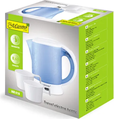 Immagine prodotto di Bollitore Feel Maestro MR-010 Blu Bianco Acciaio inox 600 W 0,6 L