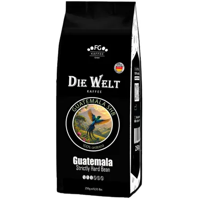 Produktbild von Die Welt Kaffee Guatemala SHB Kaffeebohnen 250g