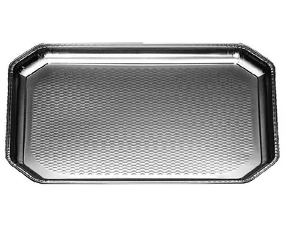 Produktbild von 5x Alu-Catering-Platte Aluminium-Partyplatte Servierplatte 375 x 280 mm