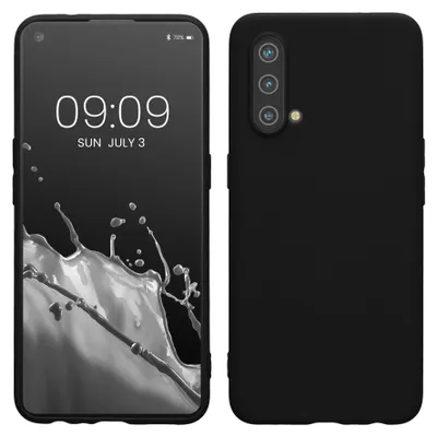 Produktbild von kwmobile Handyhülle für OnePlus Nord CE 5G Hülle - TPU Case - Kabelloses Laden - Schutzhülle Cover in Schwarz matt