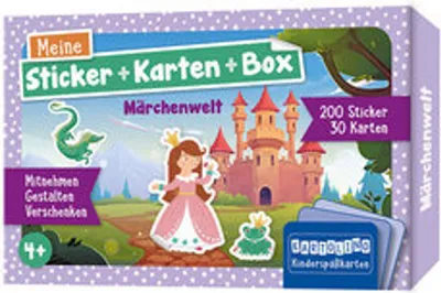 Produktbild von Meine Sticker + Karten + Box - Märchenwelt