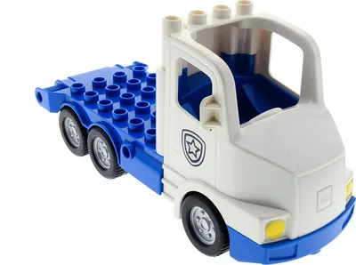 Produktbild von 1x Lego Duplo Fahrzeug LKW weiß blau Polizei Truck 5680 4610615 87700c04pb01