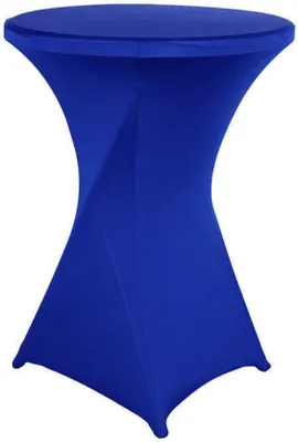 Produktbild von 80x110cm Cocktailtischdecken Stretch-Elasthan-Cocktailtischabdeckung Stoff für Hochzeit, Bankett und Party (Königsblau)