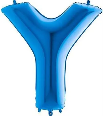 Obrázek produktu pro Nafukovací balónek písmeno Y modré 102 cm