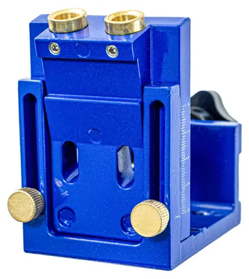 Immagine prodotto di Set di attrezzi per fori ciechi, guida di foratura, squadra regolabile per fori inclinati di 15°, blu