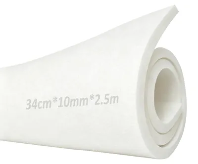 EVA-Schaumstoff 34x250 cm, 10 mm, weiß, Bastelschaum