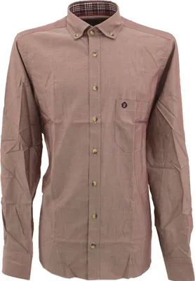 Produktbild von 30221 Hatico, ,  Herren langarm Hemd, Twill, weinrot, 3XL