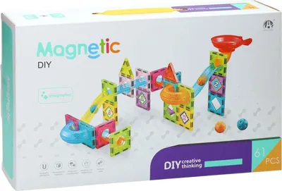 Image de Jeu de construction magnétique Marble Track - 61dlg.