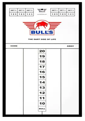 Produktbild von Bull's Styreen Scorebord 45x30 cm - Dart Scoreboard