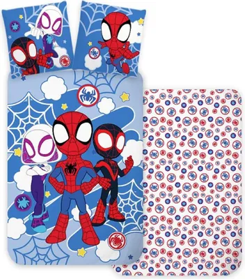 Produktbild von Spiderman Spidey Light Kinder, Kinderbettwäsche 100×135 cm, 40×60 cm