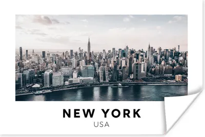 Produktbild von MuchoWow® Poster Amerika - New York - Skyline 180x120 cm - Fotoplakat