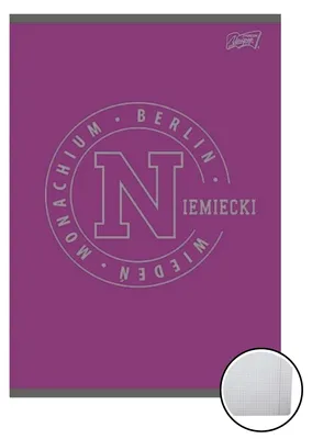 Obrázok produktu pre Zošit A5 60k s motívom zošita Nemecký jazyk Vysoká škola Unipap