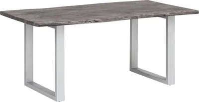 Produktbild von Esstisch Bullwer Grau silberfarben 140x90 cm