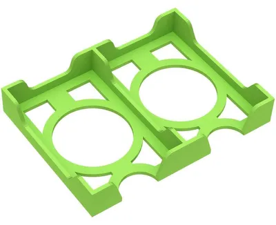 Produktbild von Kartenhalter Mini European für 84 Karten, 2 Fächer, grün