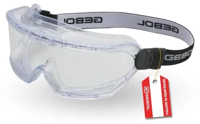 Imagen del producto de Gafas de protección facial GEBOL, profesionales, de visión completa, cristal transparente