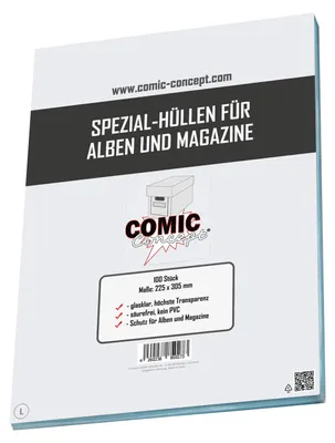 Produktbild von Comic Concept Spezial-Hüllen (ohne Lasche) für Bastei-Formate (189 x 278 mm)