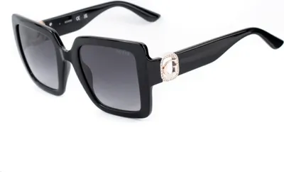 Produktbild von Guess GU00103 SHINY BLACK/GREY SHADED 52/23/140 Uni Sonnenbrillen
