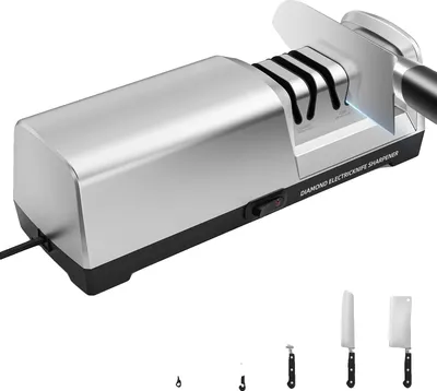 Obrázek produktu pro Elektrický brousek na nože, diamantové brusivo, třístupňový systém, BÍLÝ