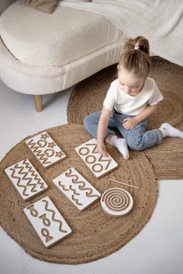 Produktbild von Graphomotor Board - set 6 / Grafomotorische-Tafel Sterne