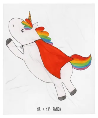 Produktbild von Mr. & Mrs. Panda Decke Einhorn Geburtstag - Weiß - Geschenk, Sofaüberwurf, Einhörner, Kunstfelldecke, Geburtstagsgeschenk, Bettdecke, Bettüberwurf, Freundin, Tagesdecke